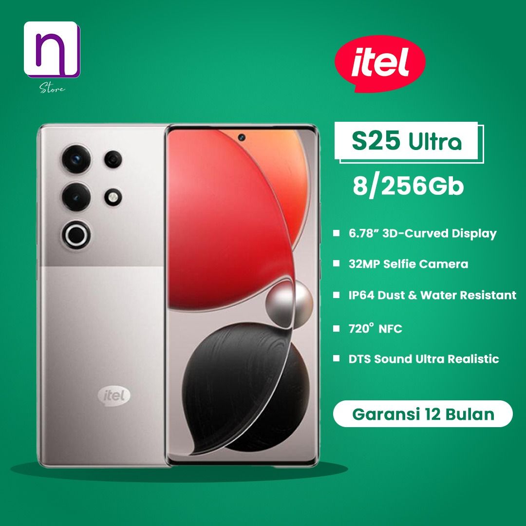 ITEL S25 Ultra 8/256 Garansi Resmi, Telepon Seluler & Tablet 