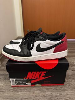 Nike air jordan 1 low black toe singapore outlet