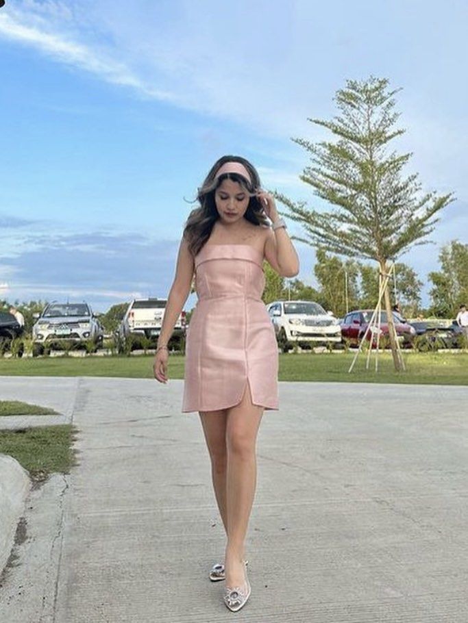 Rocco dress dusty pink store