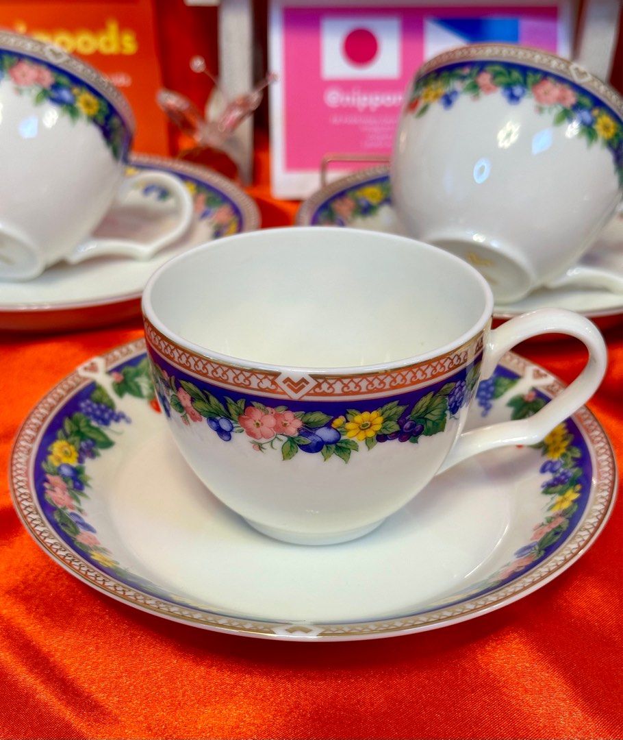 MARIO VALENTINO CUP AND SAUCER (Category: Coffee & Tea Tableware) located in Manila. Submitted by nipponoinarigoods (Listing ID 1338268082, Image 2). Description: Location:MAJAYJAY LAGUNA WE HAVE SHO-pee accnt Selling per duos 1cup and 1saucer Unused vgcmade in japan.
