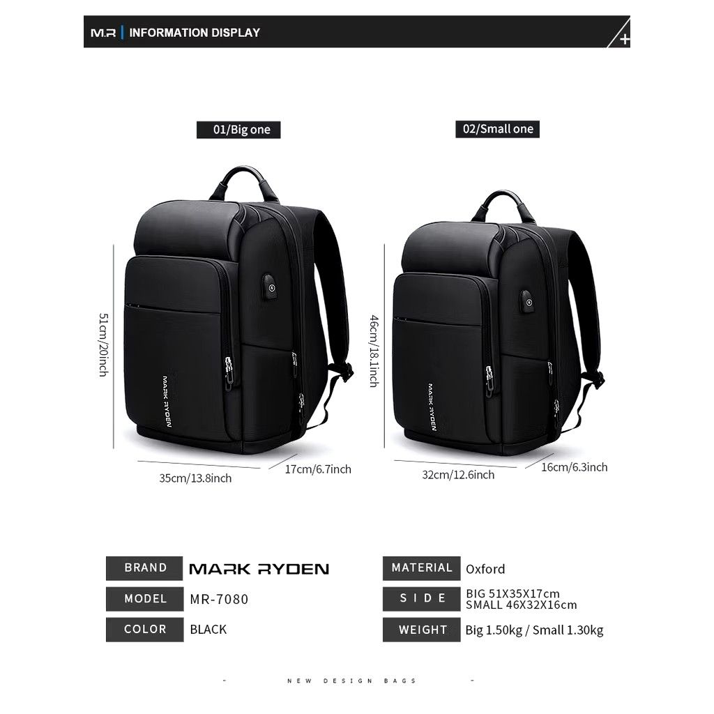 Mark Ryden 17-inch Laptop Backpack (Category: Backpacks) located in Manila. Submitted by butler_bean (Listing ID 1338194426, Image 3). Description: Mark Ryden Multi Function 17.3 or 15.6 inch Laptop Backpack Brand new Pre order only 17 inch - 2,850 15 inch - 2,650 Details -50% Down payment -No cancellation Tags: Travel, Backpack, Functional, Work Bag.