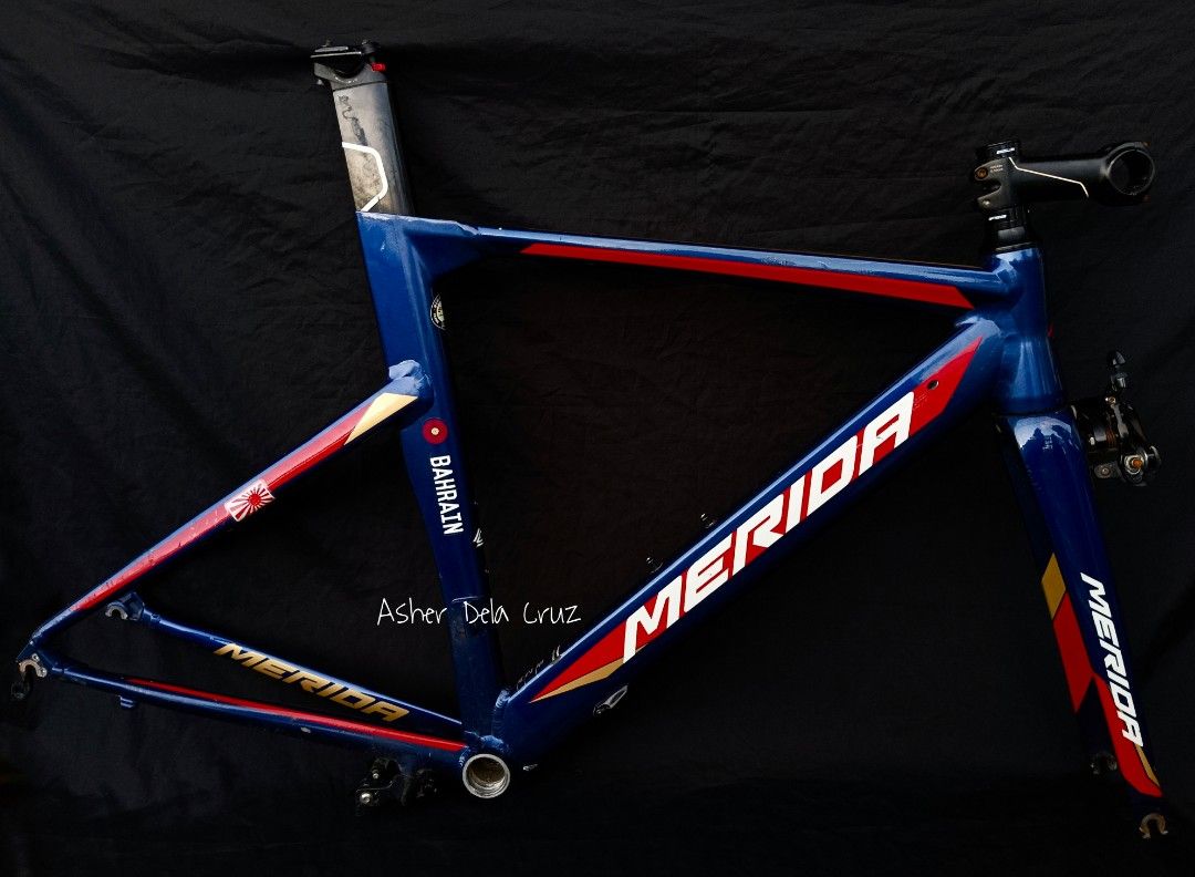 Merida Reacto 400 Frameset Bahrain Edition FREE 105 Tektro Calipers Giant Stem Ultegra BB Sports Equipment Bicycles Parts Bicycles on Carousell