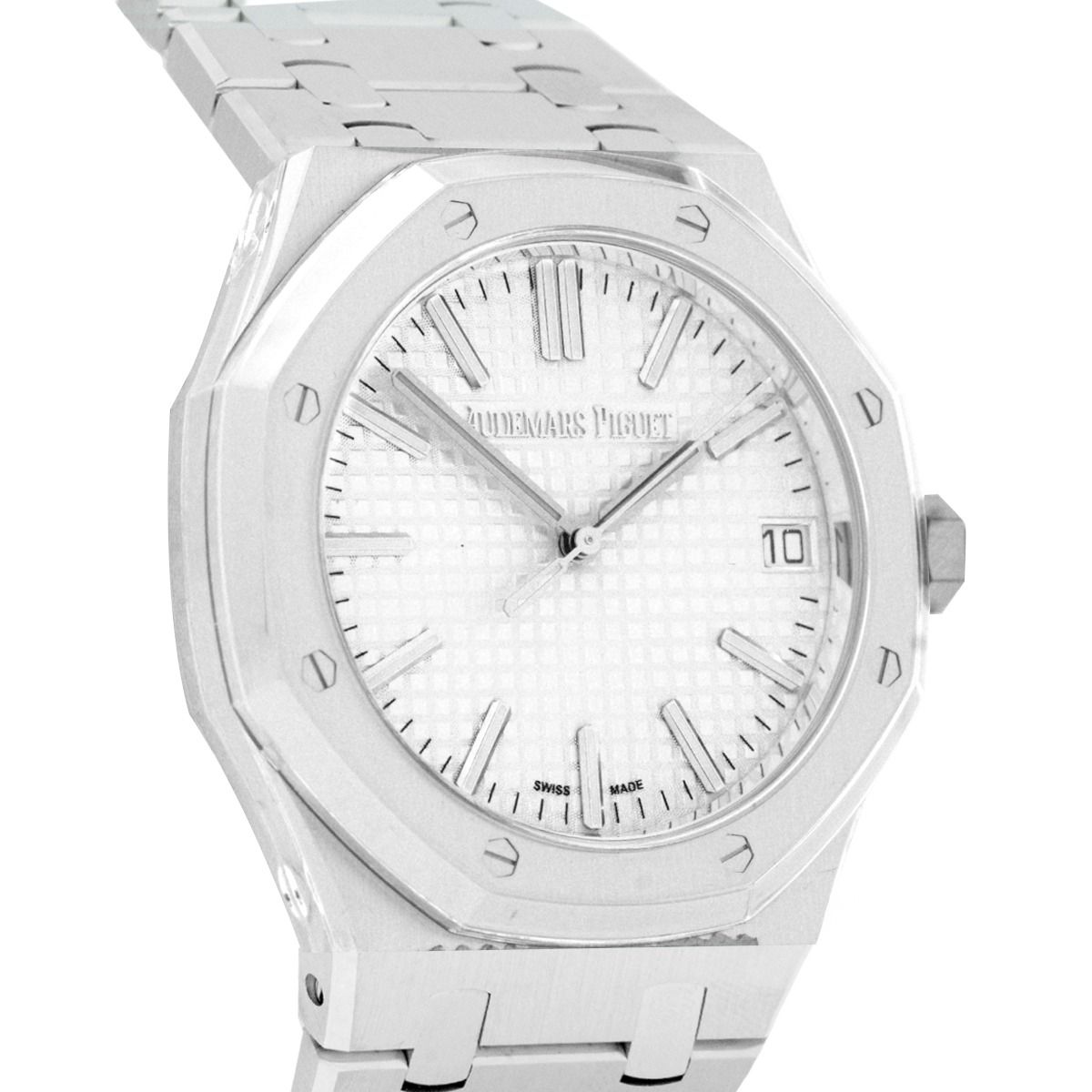 New 2024 Audemars Piguet Royal Oak 41 15510ST.OO.1320ST.08 15510ST Silver (Category: Watches) located in Singapore. Submitted by luxehouze (Listing ID 1281506900, Image 2). Description: Join our Community for special deals and latest arrivals! //bit.ly/LHWatchesSG Audemars Piguet Royal Oak 41 15510ST.OO.1320ST.08 15510ST Silver Please contact us for product availability Watch Details: SKU: 0011409 Condition: New (100%) Dial: Silver Case Diameter: