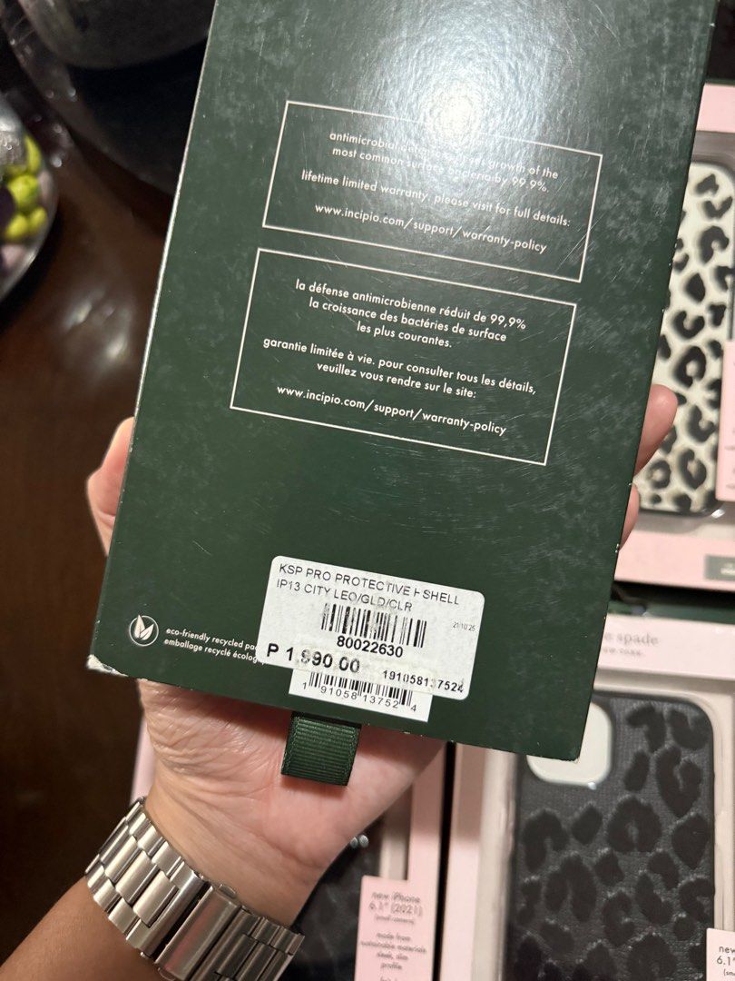 Original Kate Spade Case for iPhone 13 (Category: Cases & Sleeves) located in Manila. Submitted by razelysonn (Listing ID 1338151029, Image 3). Description: Brand new Original 1,500 EACH Fixed price below srp already :) .