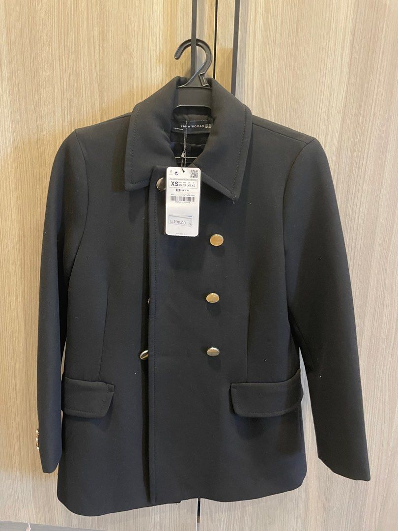 Original Zara Coat (Category: Coats, Jackets and Outerwear) located in Taguig. Submitted by BellaC (Listing ID 1338173935, Image 1). Description: Never worn Original Zara Coat Size: XS Original price: P5,990 Complete with extra buttons.
