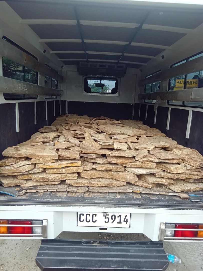 Piedra Pinoy Crazy Cuts -slates (Category: Construction & Building Materials) located in Santa Maria. Submitted by rcjoycestonetrading (Listing ID 1338284134, Image 3). Description: For wall cladding/stepping stones Also available in cut size Sold per sqm -crazy cuts Sold per piece-steps Please visit our profile for more products and materials. Dm for inquiries.