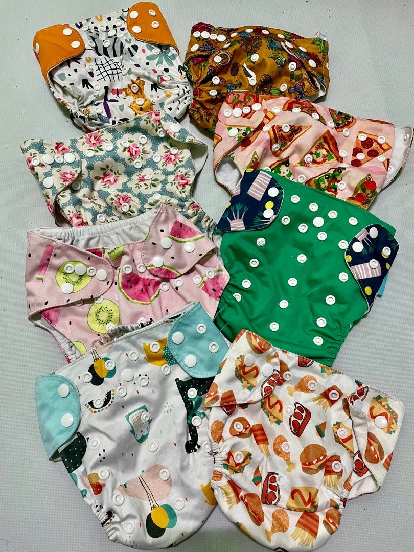 Preloved Cloth Diapers for 6-12m (Category: Diapers & Baby Wipes) located in Manila. Submitted by bcbg3217 (Listing ID 1338281536, Image 1). Description: Like New condition Rarely used since my baby doesn’t like wearing these Take all for ₱600 or choose your designs for ₱100 each Actual photos are posted Adjustable buttons With free 2pcs.liners Jnt regular or Lalamove COD shipping ❌NO RETURN/EXCHANGE❌ ❌NO REFUNDS❌ 📍Tondo,Manila.