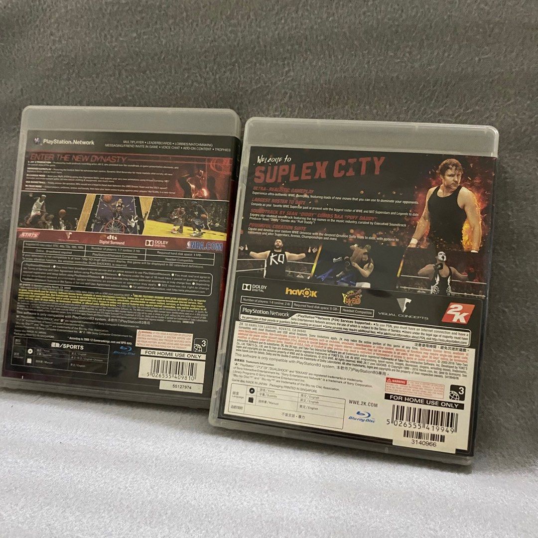 PS3 WWE 2K17 with FREE NBA 2K13 (Category: PlayStation) located in Pasig City. Submitted by suzybany (Listing ID 1338182496, Image 2). Description: .