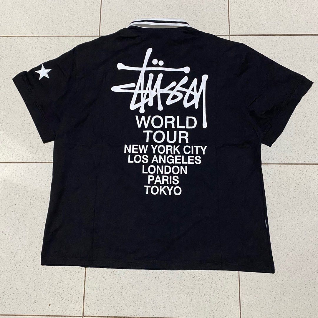 Stussy world tour polo shirt, Men's Fashion, Tops & Sets, Tshirts & Polo  Shirts on Carousell
