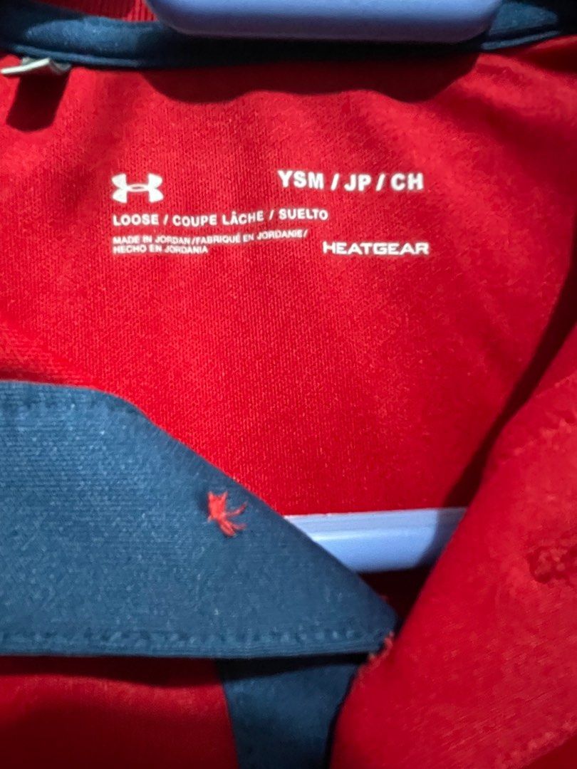 Under Armoir Dri Fit shirt (Category: Babies & Kids Fashion) located in Manila. Submitted by IMEG444 (Listing ID 1338129256, Image 2). Description: Original from US Approx Measurement W-14.5 in L- 19in.