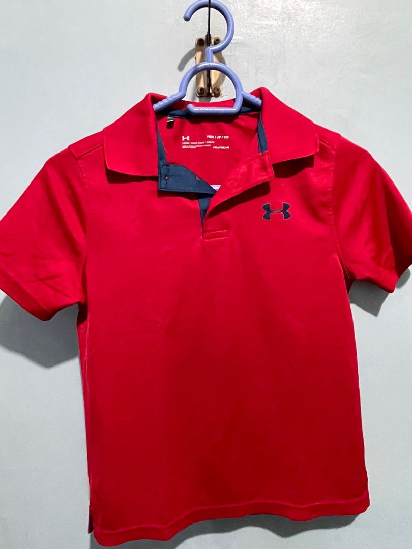 Under Armoir Dri Fit shirt (Category: Babies & Kids Fashion) located in Manila. Submitted by IMEG444 (Listing ID 1338129256, Image 1). Description: Original from US Approx Measurement W-14.5 in L- 19in.