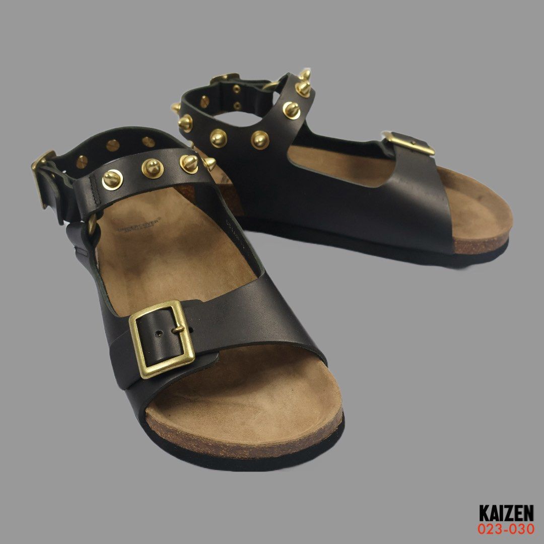 UNDERCOVER - S/S 21 - STUDDED LEATHER SANDALS (Category: Slippers & Slides) located in Bulacan. Submitted by kaizen2023 (Listing ID 1338282635, Image 2). Description: UNDERCOVER - S/S 21 - STUDDED LEATHER SANDALS - Tagged Size: L Fits Men’s US 10-11 Color: Black & Brown Condition: Brand new with box 🏷️ : ₱ 15,000 + sf - ☑ Legit/Authentic ☑ Actual photos posted No cancellation of order/s. No return, no exchange. Add sf for J&T delivery. or Lalamo