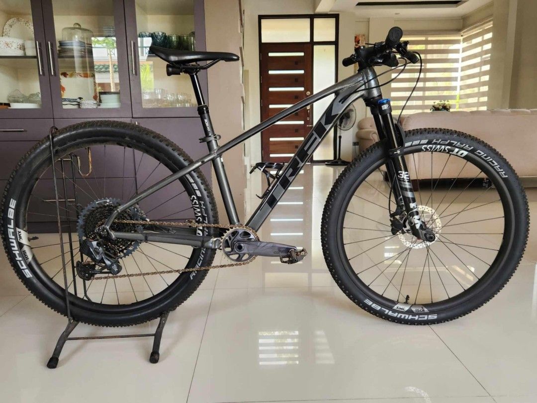 Upgraded Trek X Caliber 8 Gold Alpha aluminum frame 27.5 small Sports Equipment Bicycles Parts Bicycles on Carousell