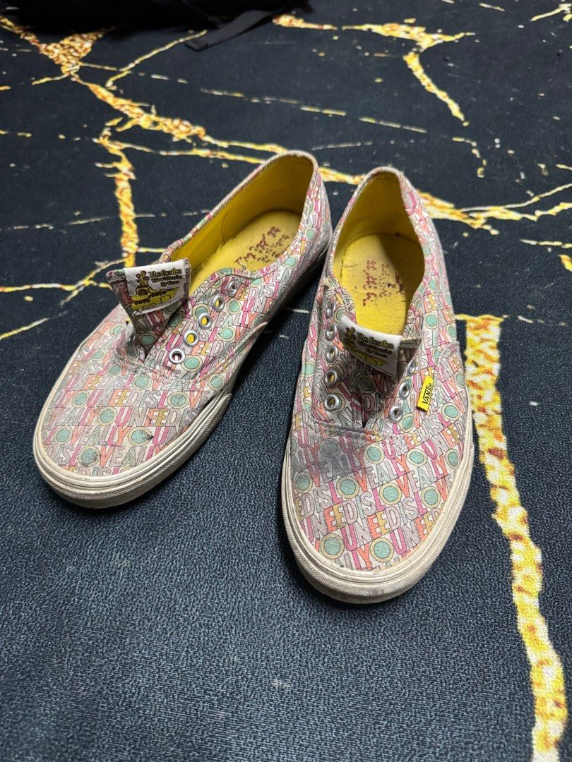Vans x The Beatles all you need is love Men s Fashion Footwear Sneakers on Carousell