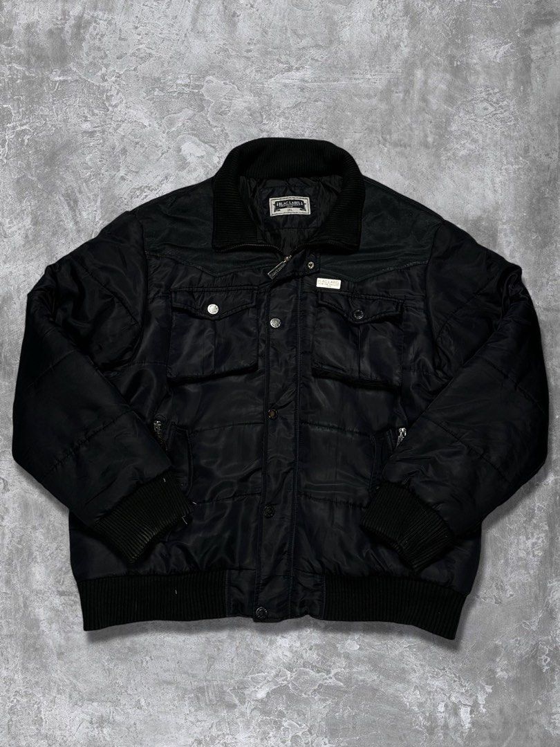 Vintage black puffer jacket sale