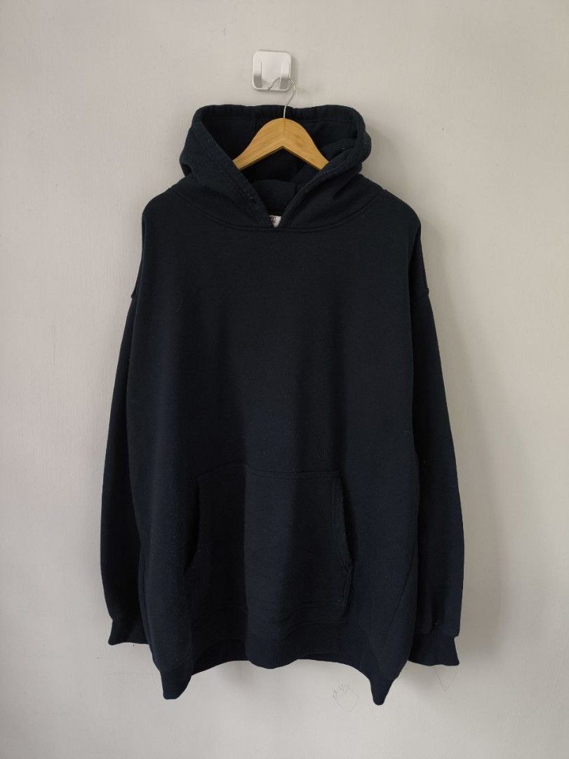 Vintage BTL BEYOND THE LIMIT Dark Blue Plain Hoodie Big Size