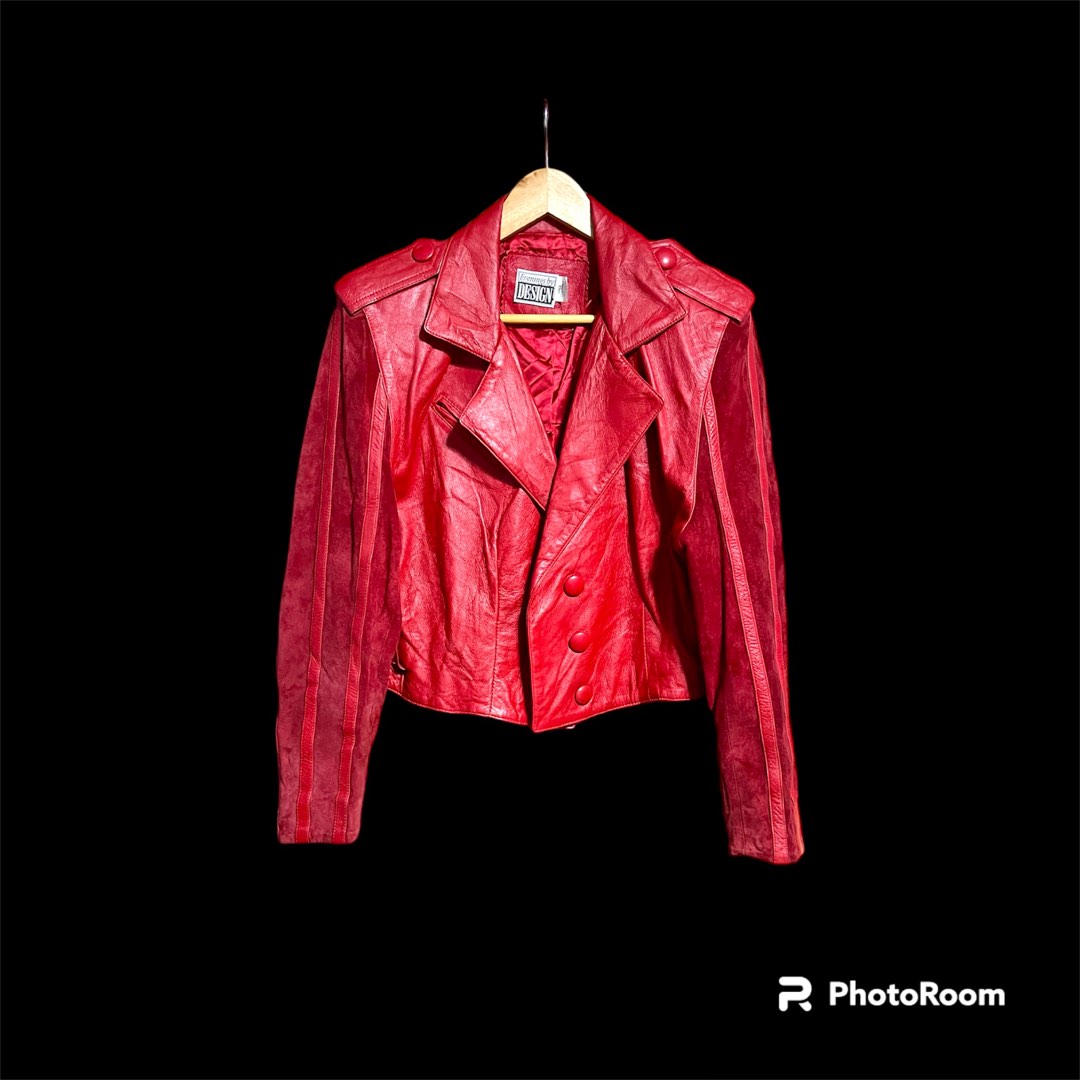 Vintage 80s leather jacket on sale