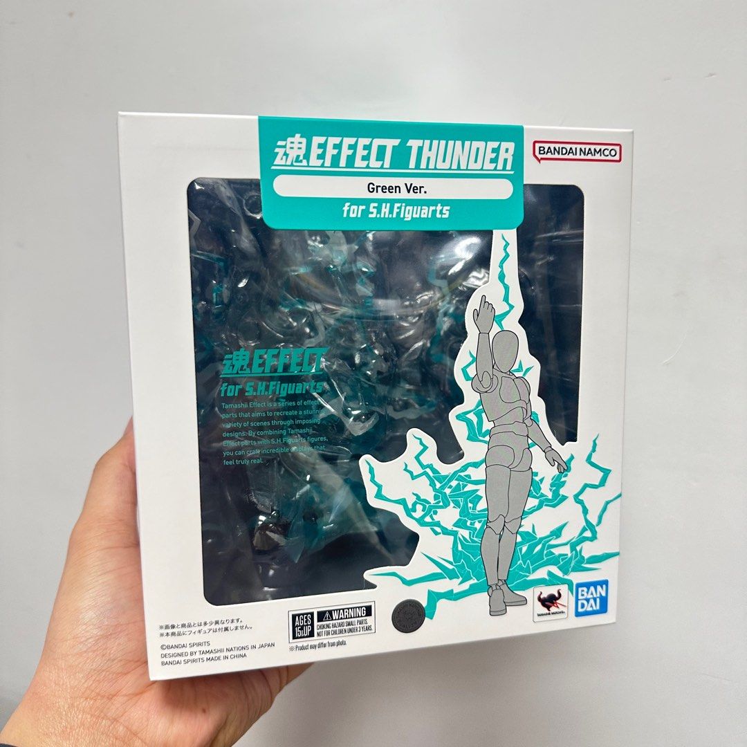 Tamashii Nations Effect Thunder Green Ver. Per S.H.Figuarts – Set Di 6 Parti Effetto Fulmine