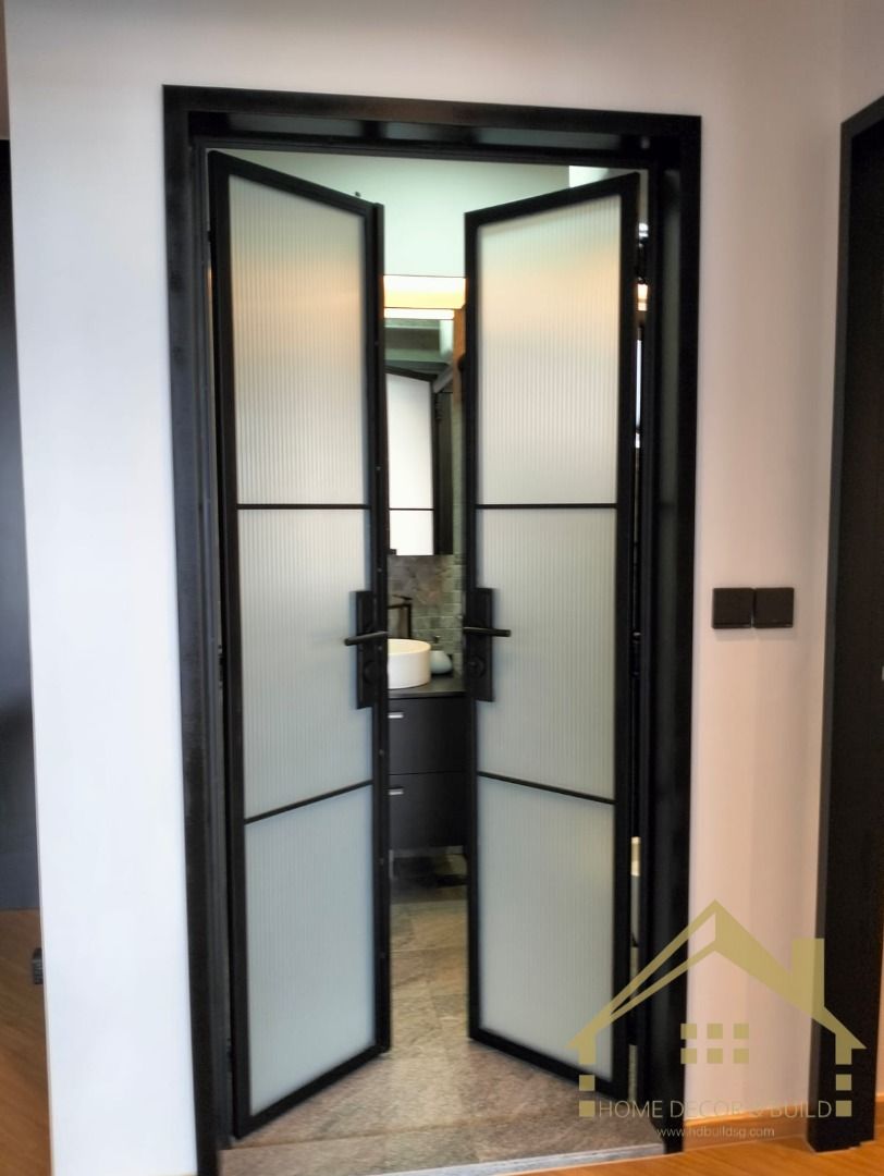 👉 Tempered Glass French Door with Mild Steel Swing 👈62863075417474114