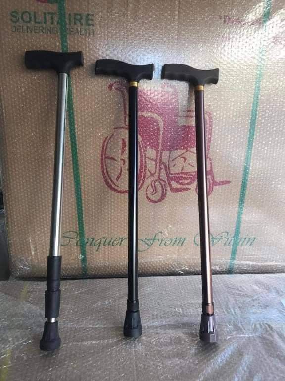 Adjustable Single Cane Stick Tungkod (Category: Braces, Support & Protection) located in Quezon City. Submitted by jesselee14kpop (Listing ID 1338298182, Image 1). Description: brandnew affordable onhand negotiable good quality and condition open for pick up and delivery high quality we also sell many medical supplies call me 09268225723 cod,gcash,bank transfer.