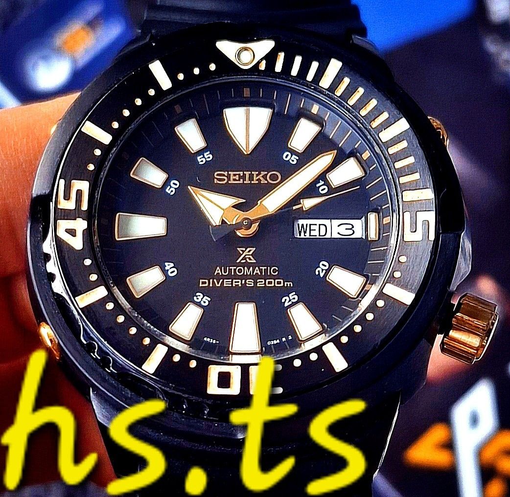 CHEAPEST Seiko Tuna Black Gold 47mm Automatic Prospex Divers Watch SRP641K1 Discontinued Men s Fashion Watches Accessories Watches on Carousell