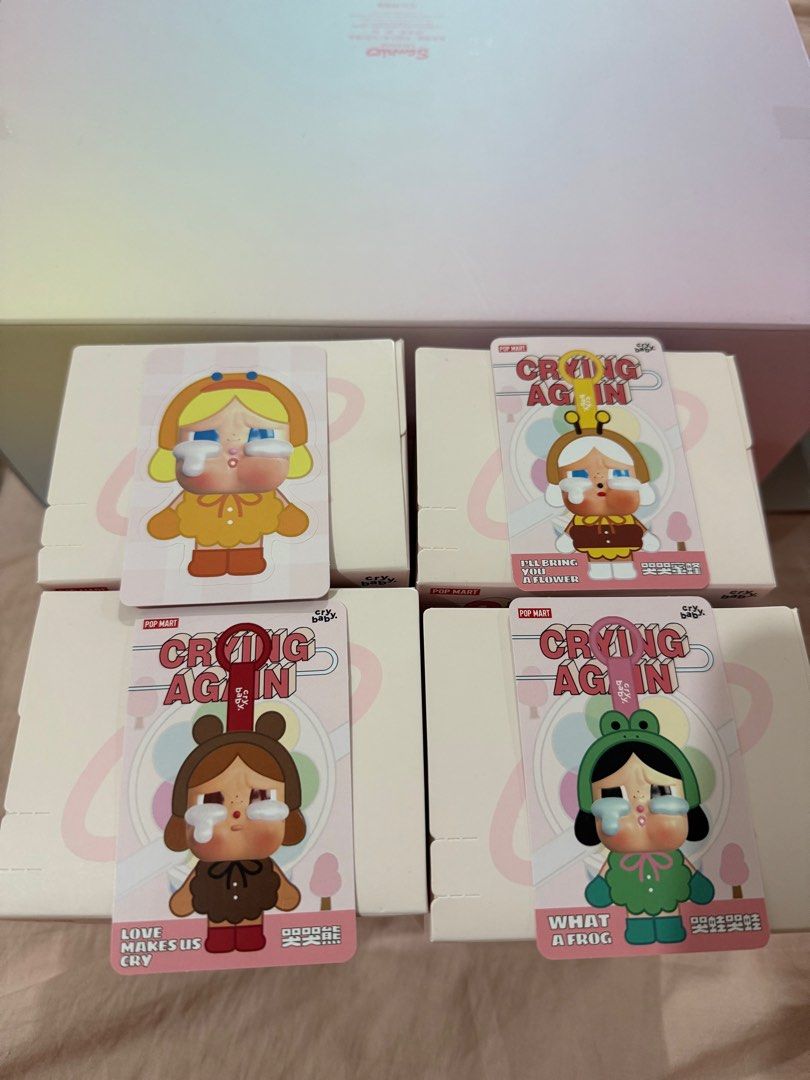 CRYBABY CRYING AGAIN PLUSH (Category: Plushies & Soft Toys) located in Taguig. Submitted by aaustriaaa (Listing ID 1337510559, Image 1). Description: AVAILABLE ONHAND OPENED BOX - Sealed foil ❌NO TO JOY MINERS❌ ❌NO TO SCAMMERS❌.