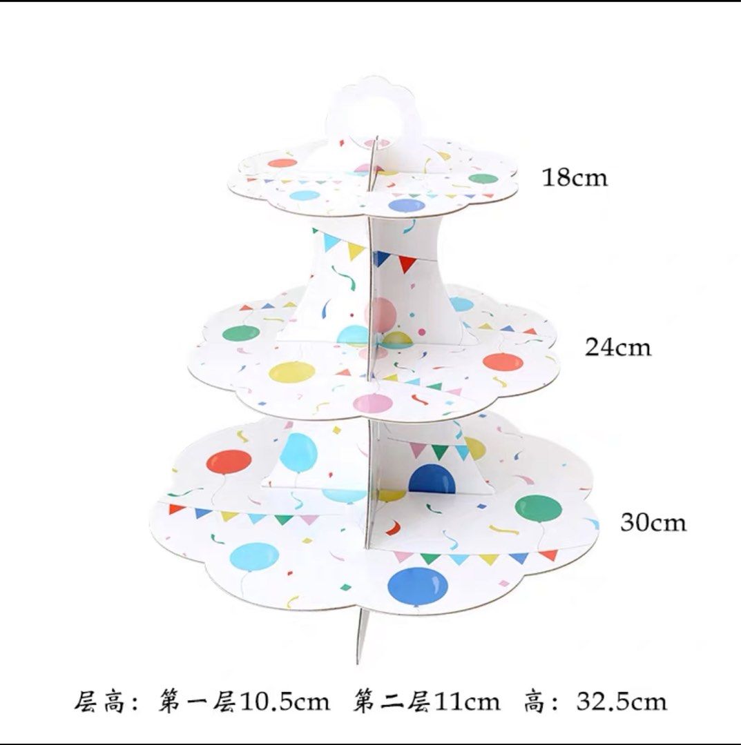 Disposable cupcake stand