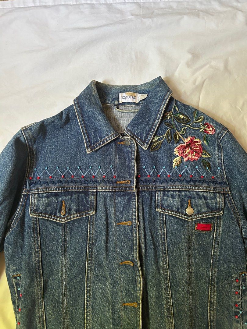 Vintage denim jacket sales