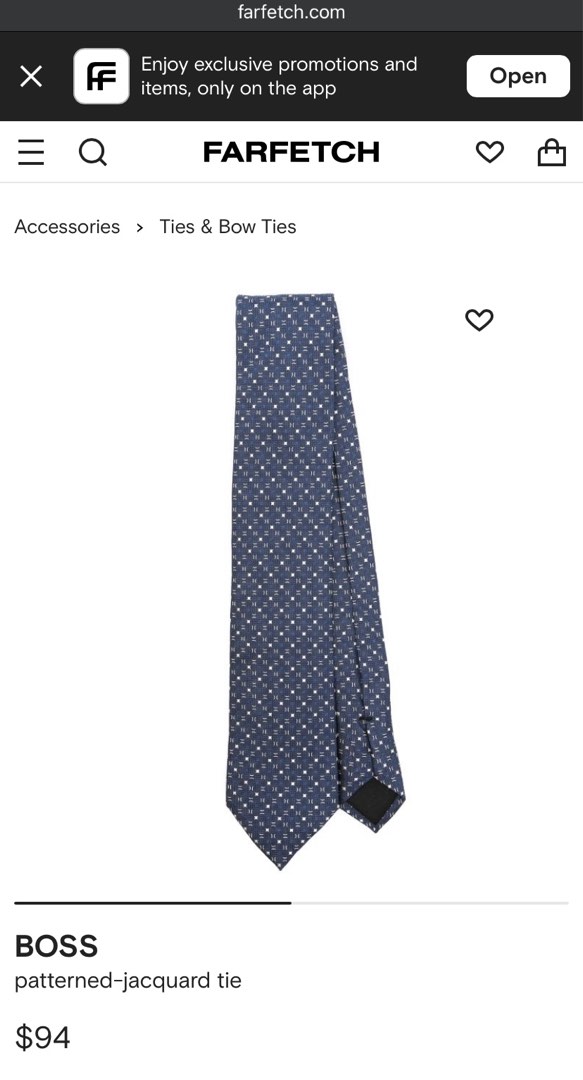 hugo boss neck tie