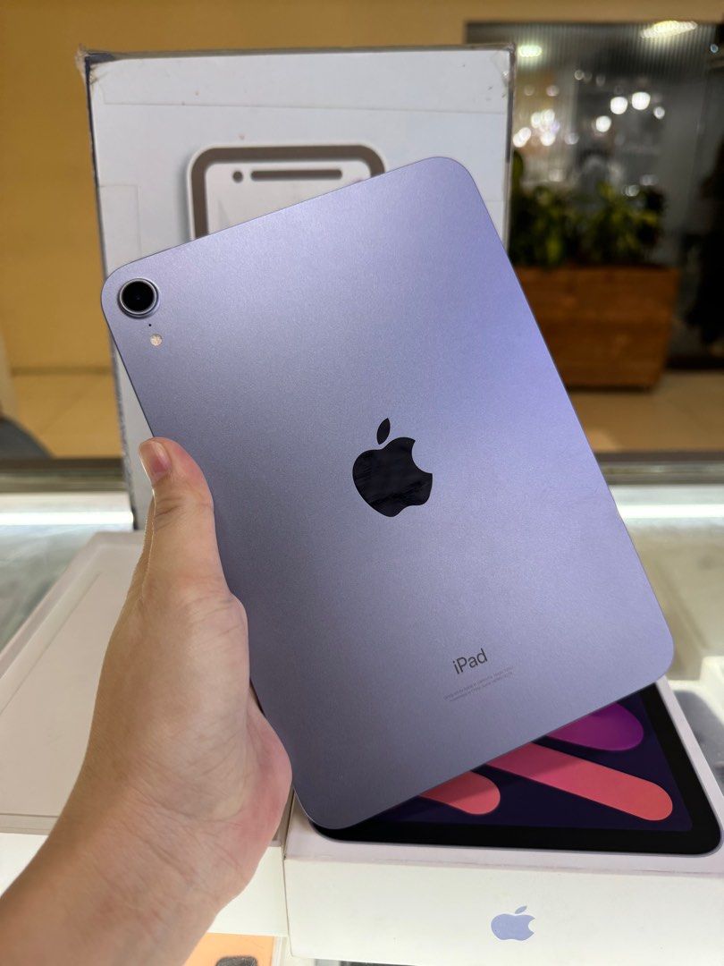 ipad mini 6 64gb wifi good as new (Category: iPad) located in Cainta. Submitted by vine_gadget_shop (Listing ID 1338327334, Image 2). Description: ipad mini 6 64gb wifi good as new complete package warranty until march 2025 pick up store greenhills shopping center we accept trade in we accepy credit card and ggives installment we do cod and door to door we ship nationwide for fast transaction call 09277368323 look for vine visit my fb page vine g