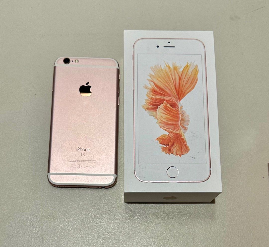 iPhone 6S (64 GB) (Category: iPhone 6 Series) located in Mandaluyong City. Submitted by msi17 (Listing ID 1338396809, Image 2). Description: iPhone 6S (64 GB) - First owner - No history of repair but in well used condition - Battery Health: 67% (original battery) - With box and unused headset - Open to any sim - Issue : with LCD crack at the bottom part but still functional and screen is readable; minor scratches at the back and side.