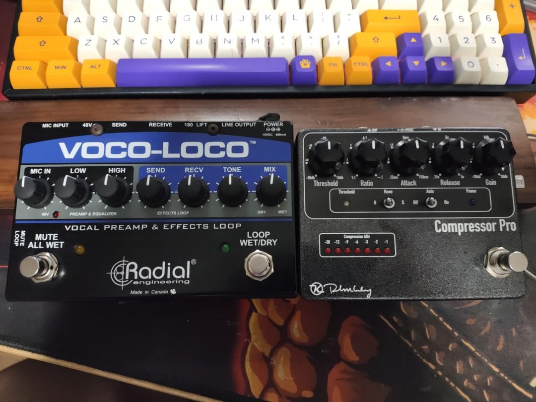 Voco-Loco Radial Engineering. (No Box) (Category: Musical Instruments) located in Makati City. Submitted by aevillasis (Listing ID 1338297357, Image 1). Description: Keeley Compressor Pro (no box, no adaptor) (SOLD) SRP is $299.00 asking 10k _________________________________________ Radial Voco-Loco Microphone Effects Loop & Switcher for Guitar Effects (no box, with adaptor) SRP is $359.99 asking 10k -Radial Voco-Loco Features at a Glance: -Effec