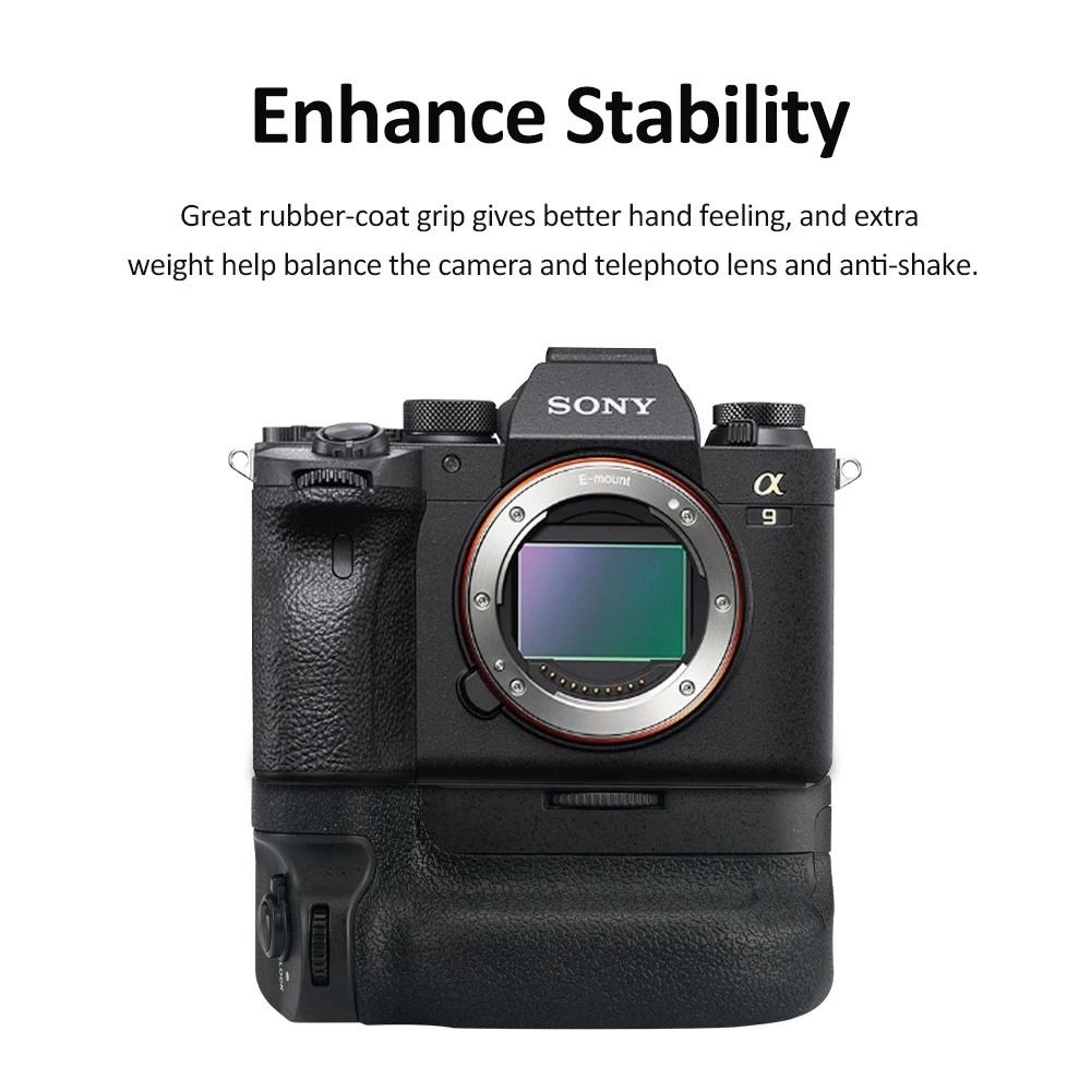 KingMa] VG-C4EM Premium Camera Replacement Battery Grip for Sony A9 II/A7R IV/A7M IV/A7RM IV Cameras / VG C4EM62864721308931114