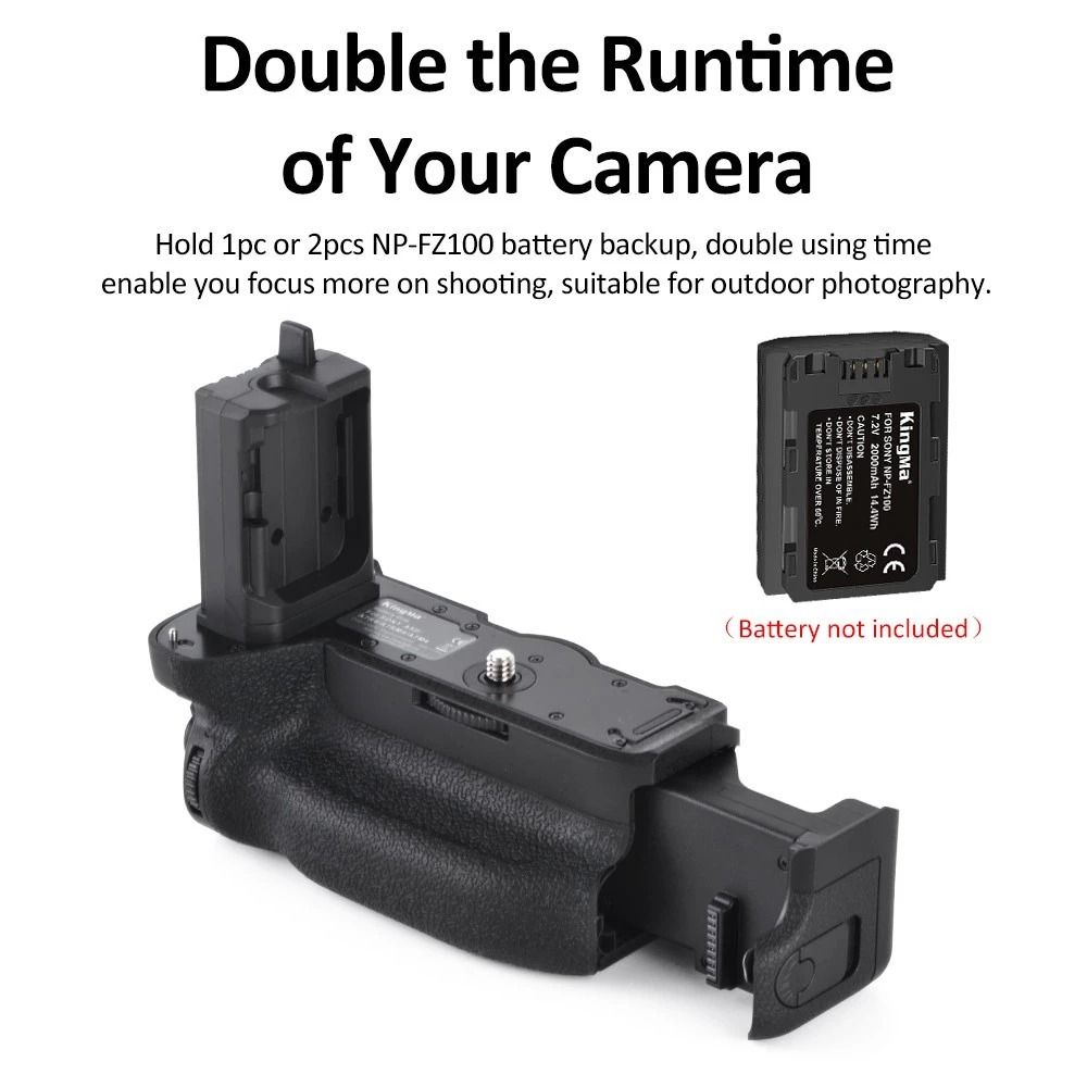 KingMa] VG-C4EM Premium Camera Replacement Battery Grip for Sony A9 II/A7R IV/A7M IV/A7RM IV Cameras / VG C4EM62864721308931112