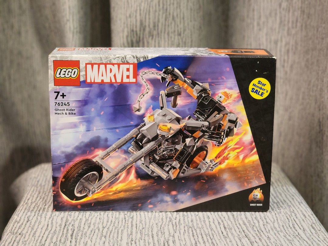 LEGO 76245 Marvel Ghost Rider Mech and Bike Building Toy Set, Hobbies ...
