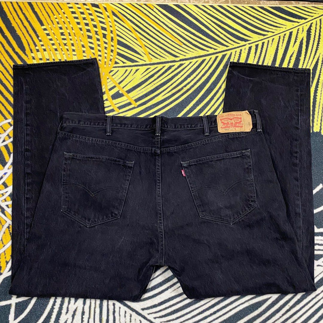 Levis 501 Super Black Size 44 Men s Fashion Bottoms Jeans on Carousell