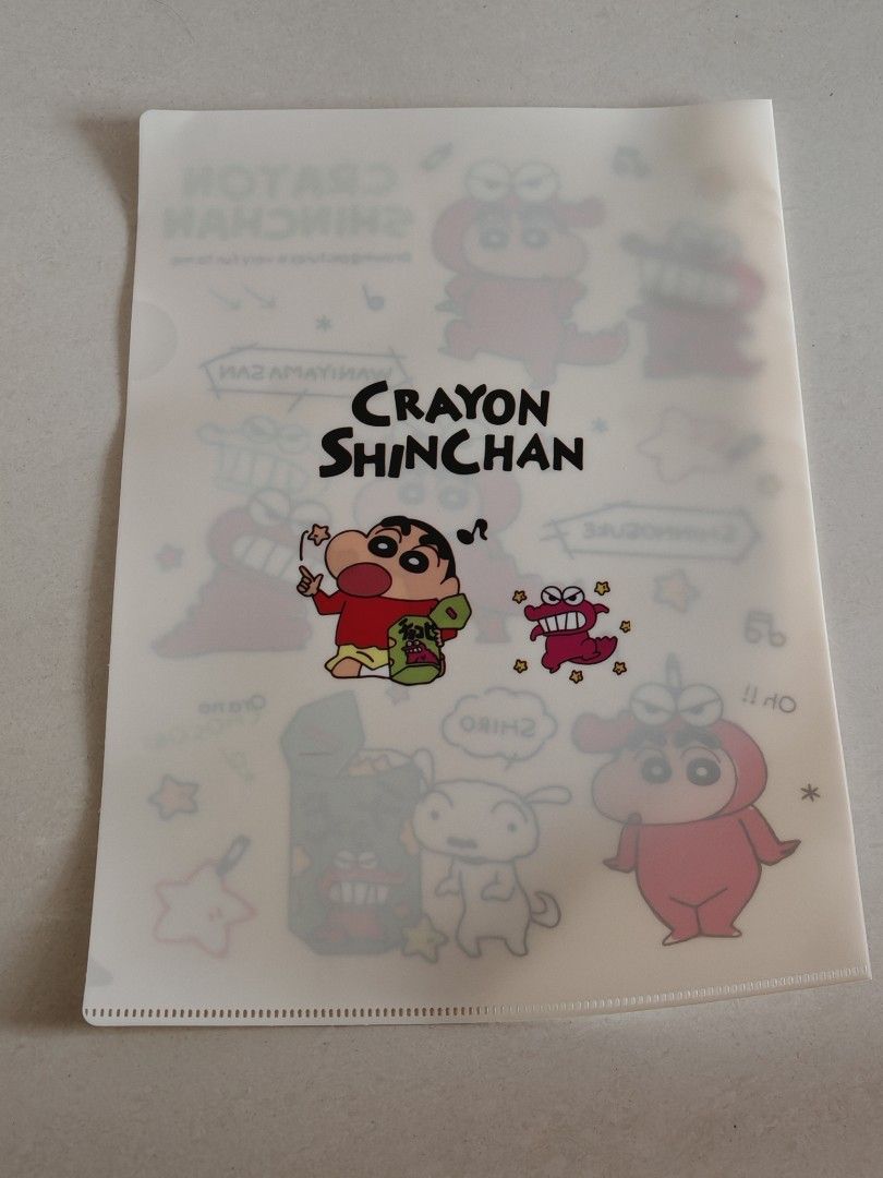Limited Edition Crayon Shin Chan A4 Size Folder Dinosaur Biscuit ...