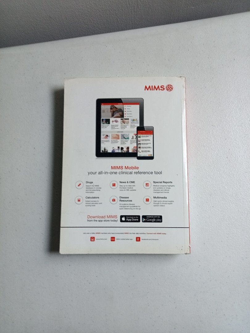 MIMS - DRUG REFERENCE - CONCISE PRESCRIBING INFORMATION PHILIPPINES ( 2016 - ISSUE 4 ) (Category: Textbooks) located in Quezon City. Submitted by parekoymarekoy (Listing ID 1338372780, Image 2). Description: MIMS DRUG REFERENCE CONCISE PRESCRIBING INFORMATION PHILIPPINES 2016- ISSUE 4 NO FLAWS/ ISSUE EXCELLENT CONDITION 💯.