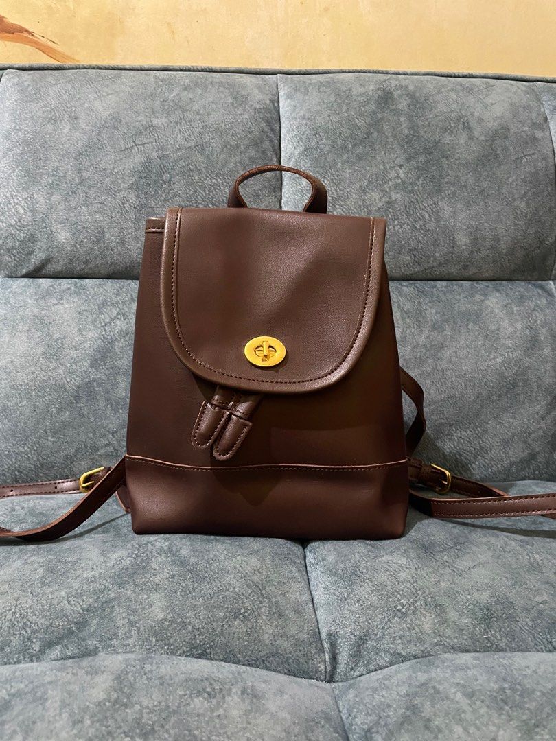 Vintage coach mini backpack top