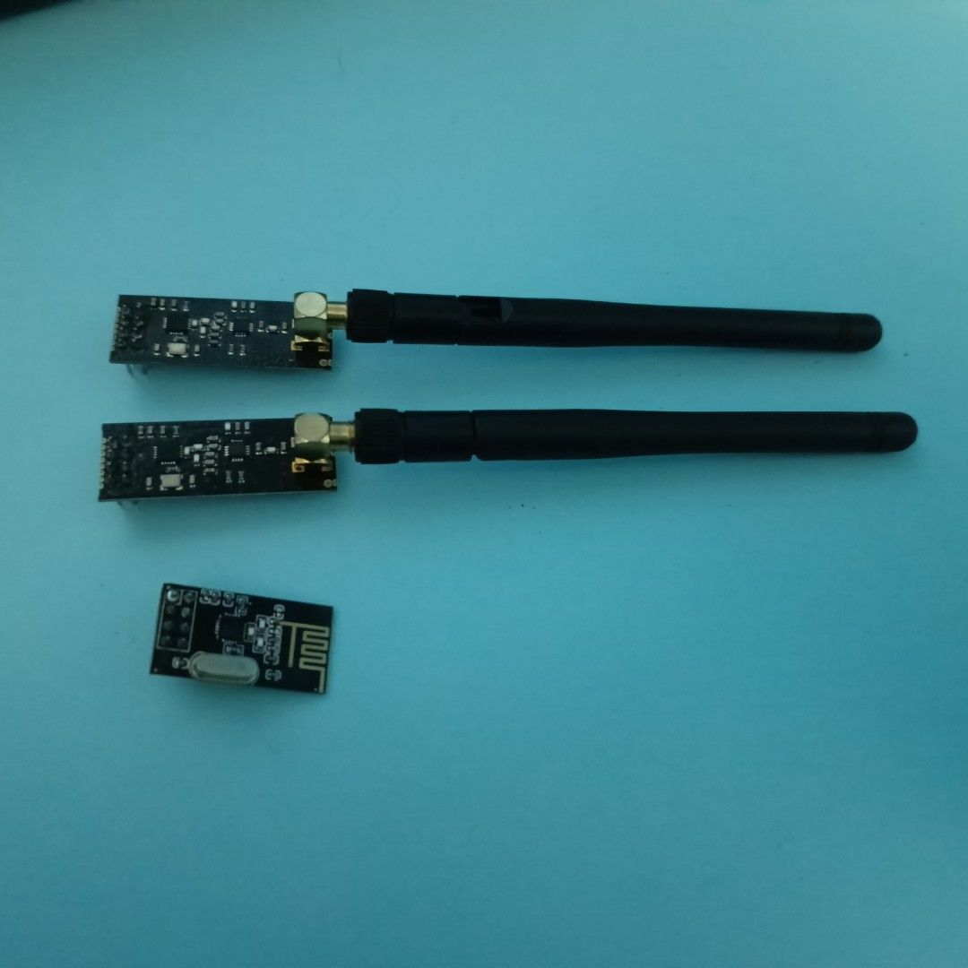 nRF24L01 | Wireless 2.4Ghz Transceiver PA+LNA (Category: Networking) located in Calamba. Submitted by keitho_ (Listing ID 1338415215, Image 3). Description: ₱100 For all Compatible with Arduino Uno, Nano, Micro, MEGA, ESPs and other platforms. Issue: All are working but one has a snapped antenna line which reduces its range to be comparable to non-PA/LNA version. Do note that the antenna is actually replaceable. Please check my other listings jus