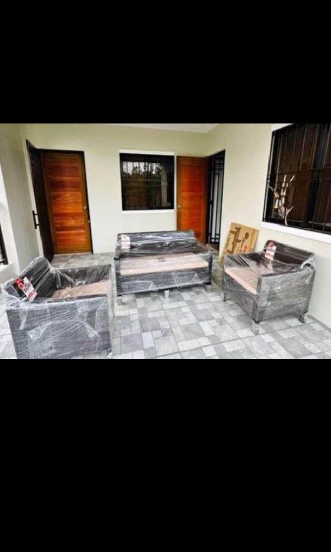 Plastic rattan sala set with foam (Category: Sofas) located in Manila. Submitted by kellychz (Listing ID 1338426175, Image 1). Description: ✔ RATTAN STYLE SALA SET 🔹️ELEGANT DESIGN 🔹️ HIGH QUALITY PLASTIC MATERIAL 🔹️DURABLE 🔹️TERMITE PROOF 🔹️FOAM INCLUDED ✔ COD/FREE DELIVERY NEAR AREAS ✔ DIRECT MESSAGE FOR INQUIRIES .