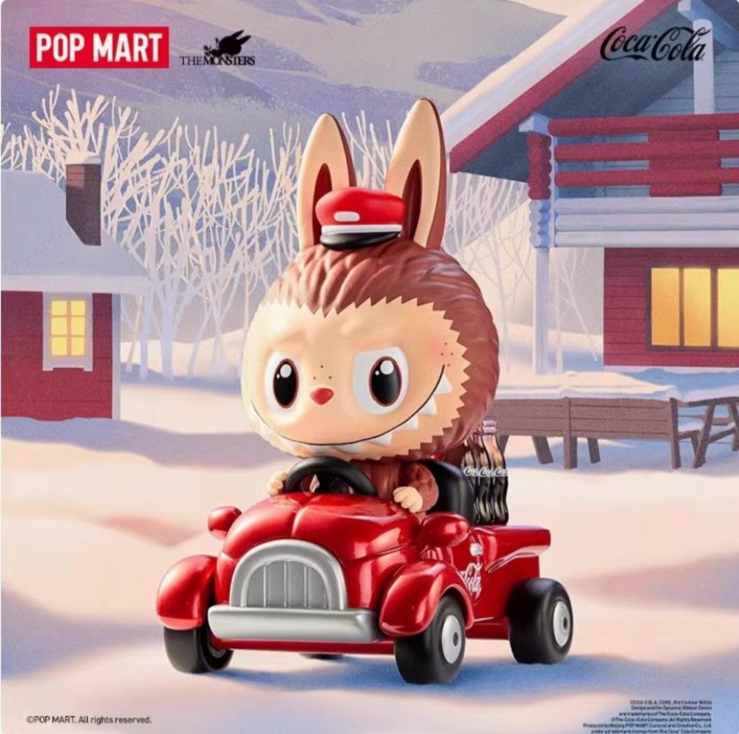 POPMART THE MONSTERS LABUBU COCACOLA 2個 POPMART The Monsters Labubu V3 ZIMOMO Coca Cola Vinyl Face