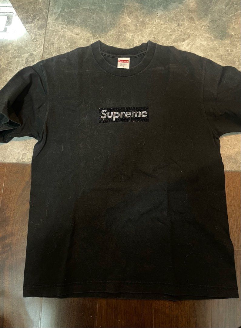 Supreme Swarovski Tee Men s Fashion Tops Sets Tshirts Polo Shirts on Carousell