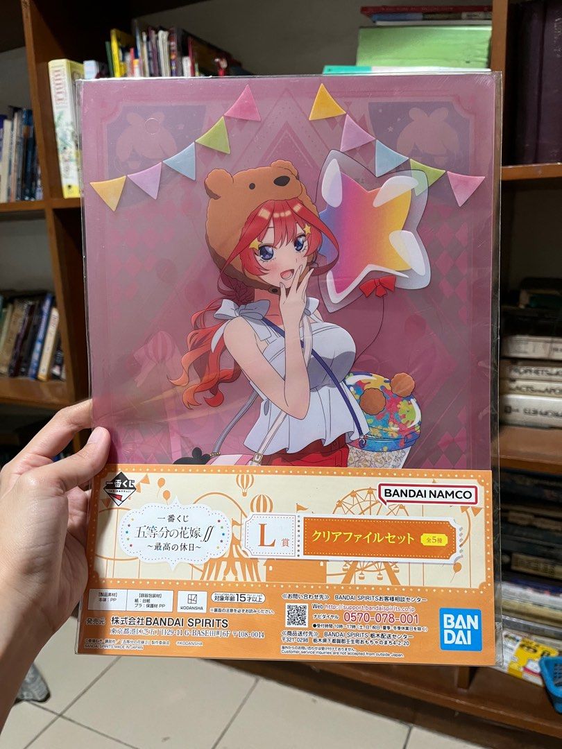 The Quintessential Quintuplets A4 Clear File Folder 4 packs Set (Category: Stationery & School Supplies) located in Lucena. Submitted by aisanolshop (Listing ID 1338454308, Image 1). Description: Sold as set only (4packs) Inclusion: 2 pcs per pack .