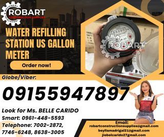 Water Refilling Station US Gallon Meter