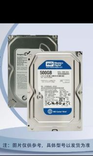Used mechanical hard drive, 500GB (approximately 466GB actual)64085247006083110
