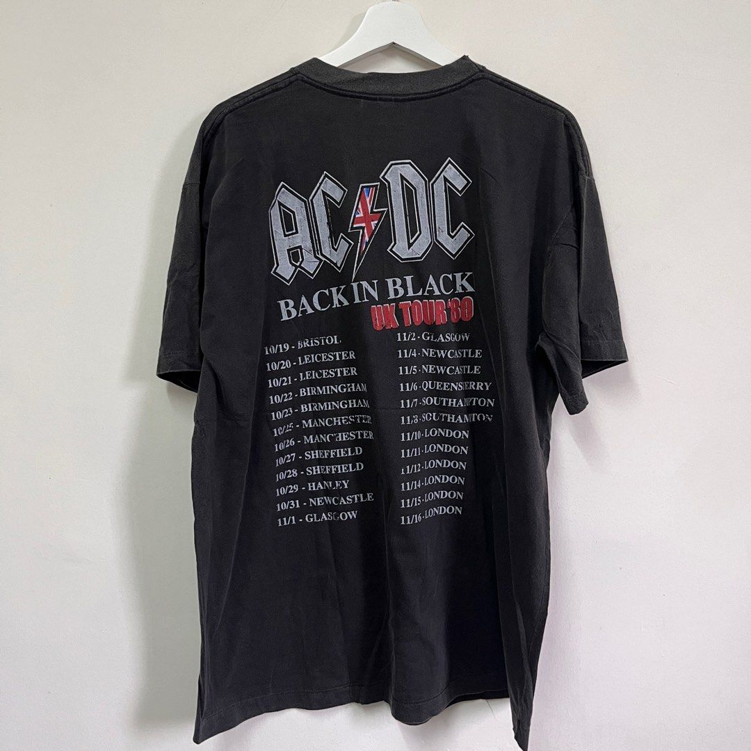 T-shirt Officiel AC/DC Back In Black - Taille S - Neuf Avec étiquettes - Coton