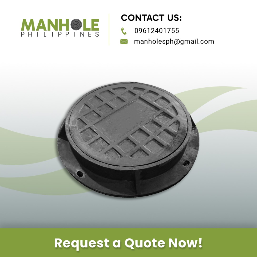 Cast Iron Circular Manhole Frame and Cover 500mm x 25mm, Commercial ...