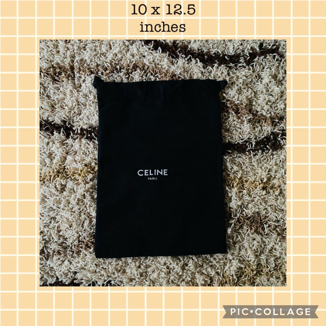 Celine Dust Bag 10x12.5" S (Category: Luxury Bags & Wallets) located in Cagayan de Oro. Submitted by legitdustbagph (Listing ID 1338594262, Image 1). Description: .