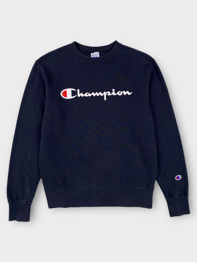 Champion Script Sweater Men s Fashion Coats Jackets and Outerwear on Carousell